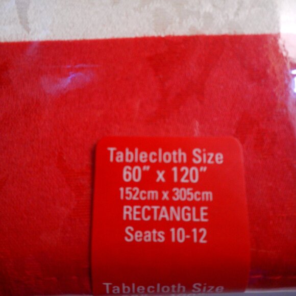 NIP Lenox Holiday Tablecloth 60" x 120" Never Opened! Retired pattern HTF - Picture 2 of 3